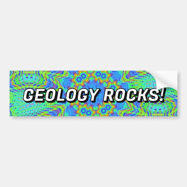 AUTOCOLLANT DE VOITURE GÉOLOGIE ROCKS! (Devant)