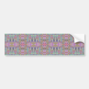 Autocollant De Voiture Géométrique vert violet rose