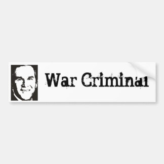 Autocollant De Voiture George Bush - criminel de guerre