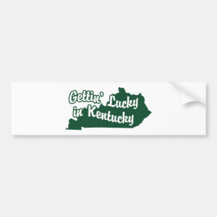 Autocollant De Voiture Gettin' Lucky au Kentucky