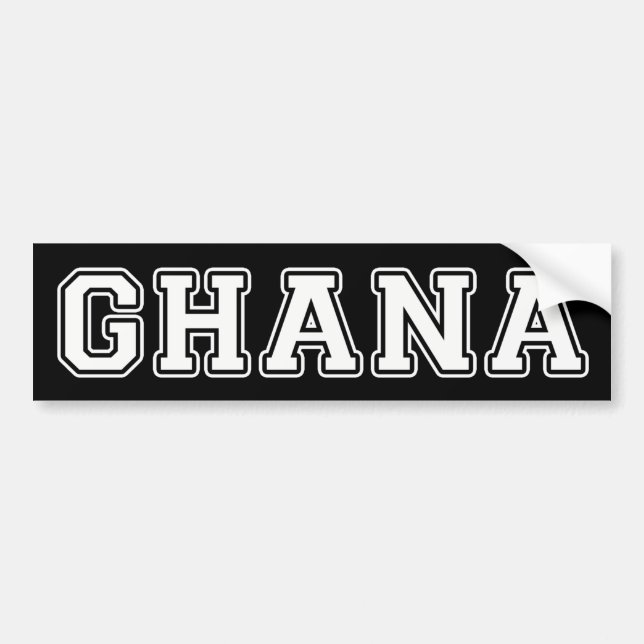 Autocollant De Voiture Ghana (Devant)