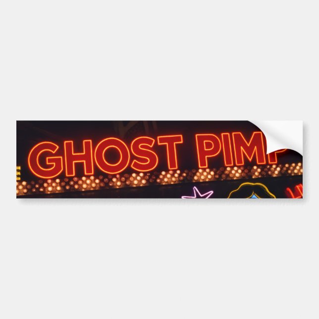 Autocollant De Voiture Ghost Pimp Bumper Sticker (Devant)