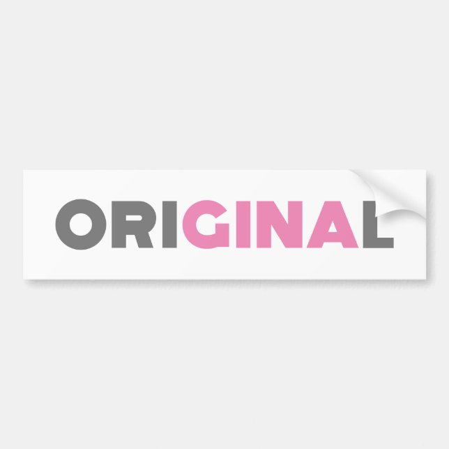 Autocollant De Voiture Gina Original (Devant)