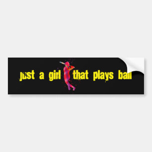 Autocollant De Voiture Girl at Bat
