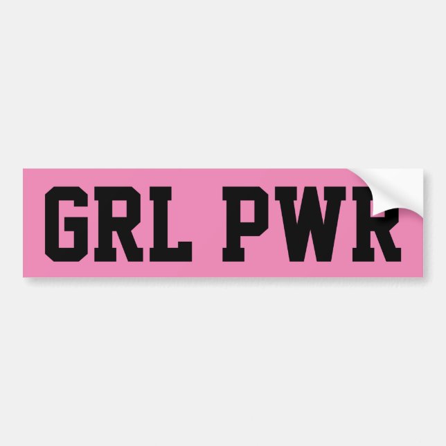 Autocollant De Voiture Girl Power (Devant)