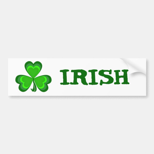 Autocollant De Voiture Gloire de shamrock (Devant)