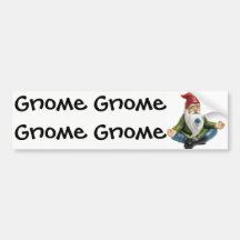 Gnome, gnome, adhésif pour pare-chocs de gnome…