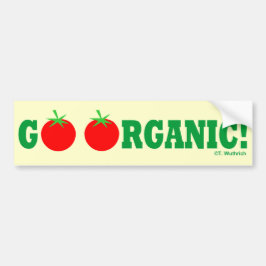 Autocollant De Voiture Go Organic Pro Organique Anti Pesticide et OGM