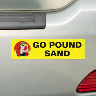Autocollant De Voiture Go Pound Sand - Maman Flexing Bras Tatoué