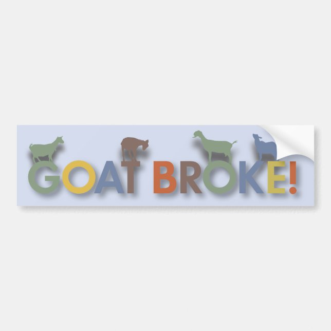 Autocollant De Voiture GOATBROKEBLUE.ai (Devant)