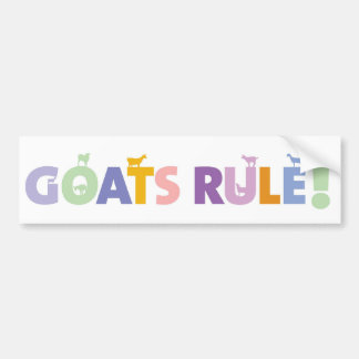 AUTOCOLLANT DE VOITURE GOATSRULE.CR