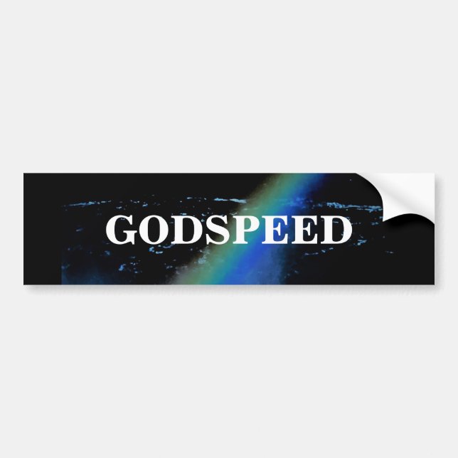 AUTOCOLLANT DE VOITURE GODSPEED (Devant)