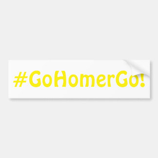 Autocollant De Voiture #GoHomerGo ! - Adhésif pour pare-chocs de