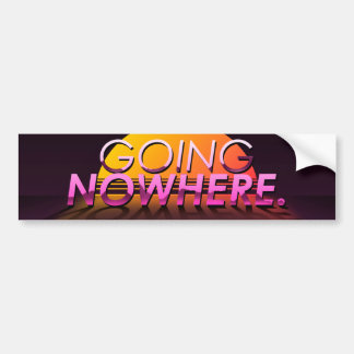 Autocollant De Voiture « Going Nowhere » Slapsticker