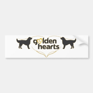Autocollant De Voiture Golden Hearts