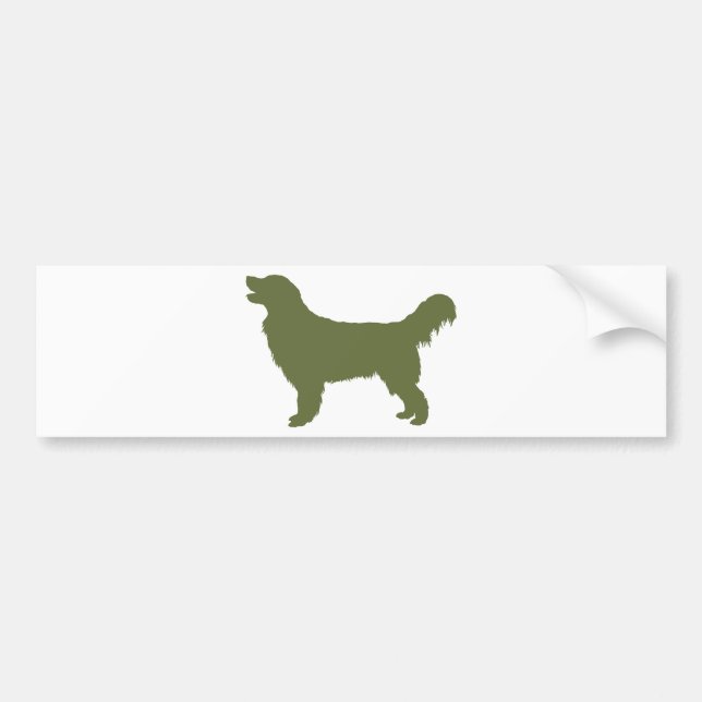Autocollant De Voiture Golden retriever (Devant)