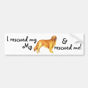 Autocollant De Voiture Golden retriever de délivrance