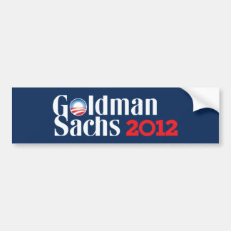 Autocollant De Voiture Goldman Sachs Bumpersticker 2012