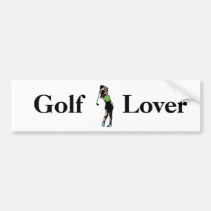 Autocollant De Voiture Golfeur de femme