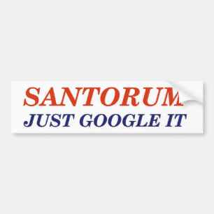 Autocollant De Voiture Google Santorum