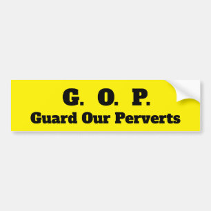 AUTOCOLLANT DE VOITURE GOP
