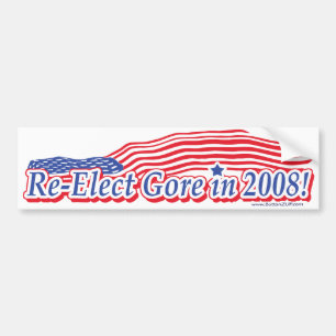 Autocollant De Voiture Gore pour le président Bumper Sticker 2008