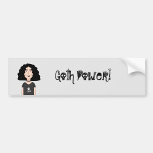 Autocollant De Voiture Goth Power