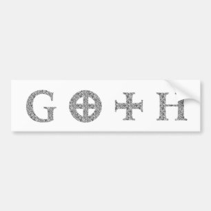 Autocollant De Voiture GOTH - Punk grunge alternatif de roche d'Emo
