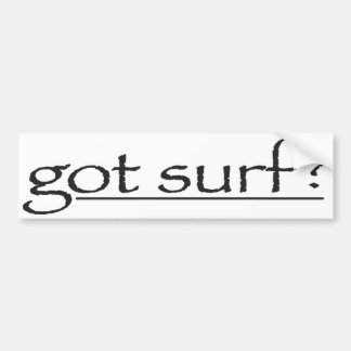 Autocollant De Voiture gotsurfbumpersticker