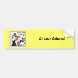 Autocollant De Voiture Gotta Love Guineas !