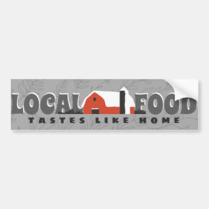 Autocollant De Voiture Goûts De La Nourriture Locale Comme Le Bumperstick