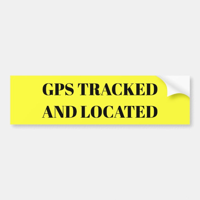 Autocollant De Voiture GPS a dépisté et a localisé l'autocollant (Devant)