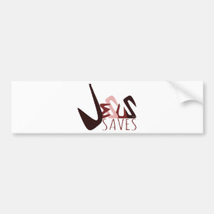 Autocollant De Voiture GRAFFITI JÉSUS ÉPARGNE en rouge