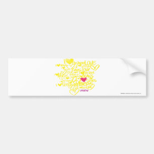 Autocollant De Voiture Graffiti magenta/jaune