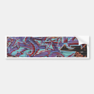 Autocollant De Voiture Graffiti violet sur Shutter