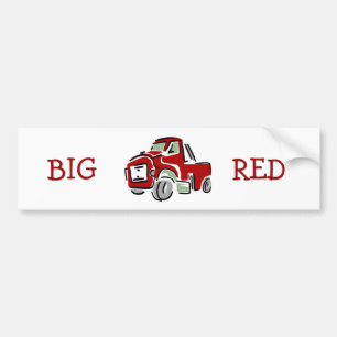 Autocollant De Voiture Grand camion rouge