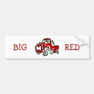Autocollant De Voiture Grand camion rouge