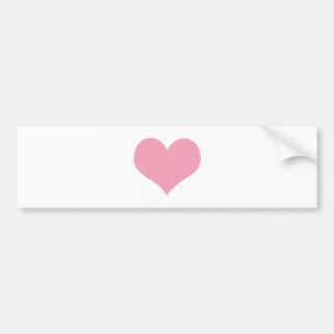 Autocollant De Voiture Grand Coeur d'amour rose