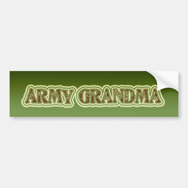 Autocollant De Voiture Grand-maman d'armée (Devant)