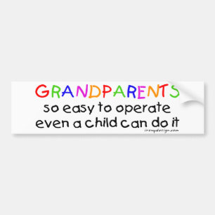 Autocollant De Voiture Grand-parents Amour