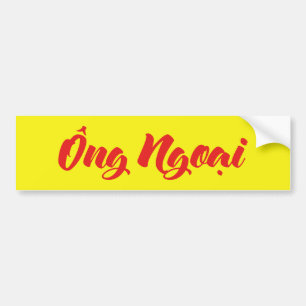 Autocollant De Voiture Grand-père vietnamien (maternel) - Ông Ngobao