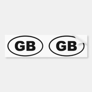 Autocollant De Voiture Grande-Bretagne GB ovale européen