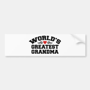 Autocollant De Voiture Grande grand-mère du monde