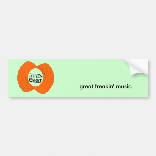 Autocollant De Voiture grande musique de freakin. Adhésif pour pare-chocs (Devant)