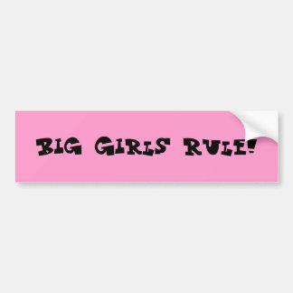 Autocollant De Voiture Grande règle de filles !