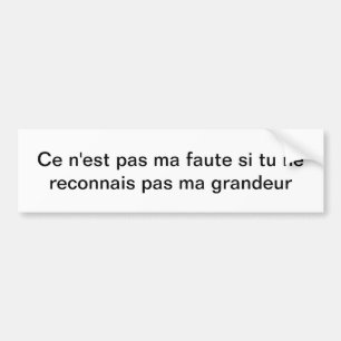 Autocollant De Voiture Grandeur (Grandeur)