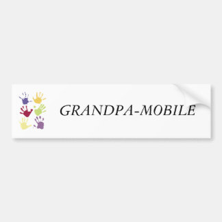 AUTOCOLLANT DE VOITURE GRANDPA-MOBILE