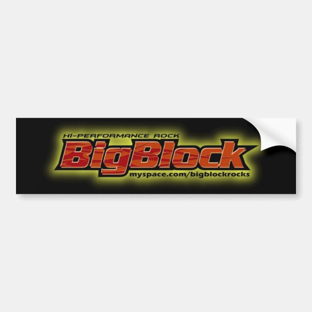 Autocollant De Voiture Grands adhésifs pour pare-chocs de bloc (Devant)