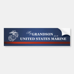 Autocollant De Voiture Grandson is a Marine