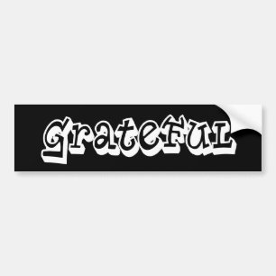 Autocollant De Voiture Grateful Dire Graffiti Style typographie